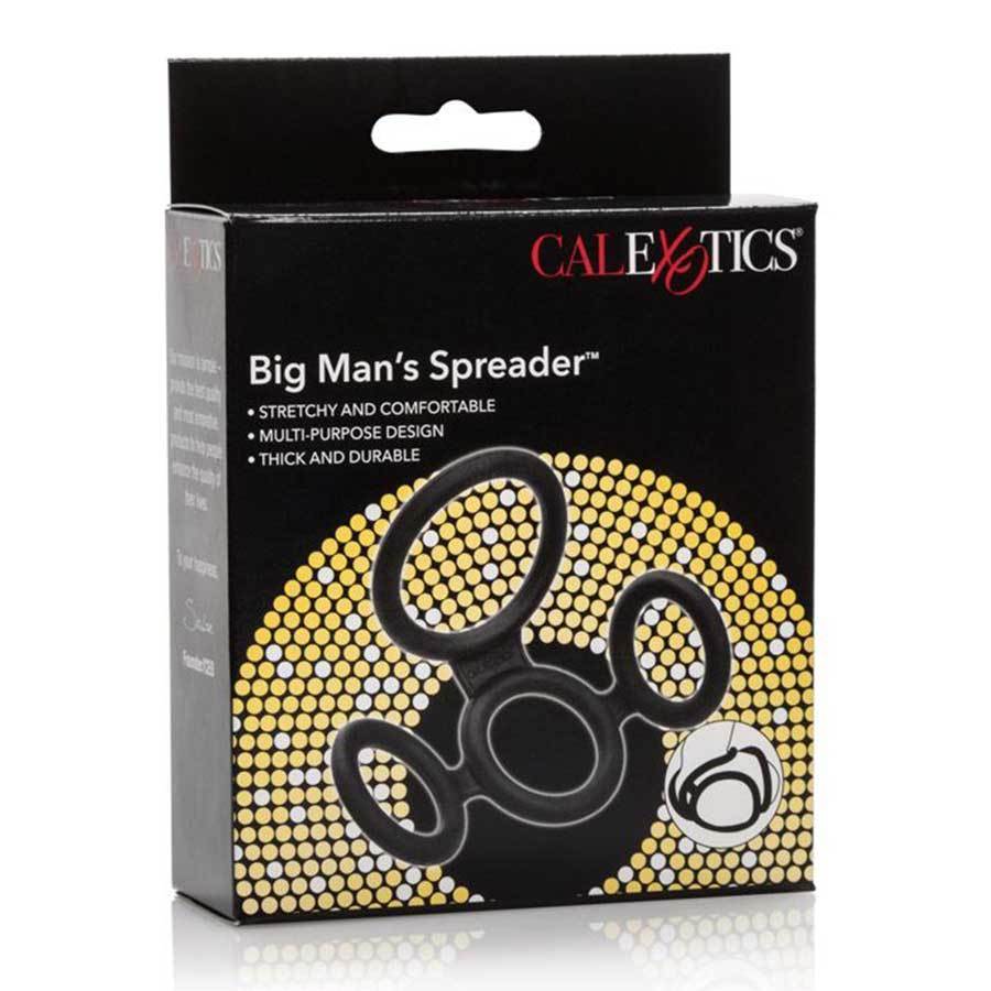 Big Man&#39;s Spreader Silicone Erection and Scrotum Enhancing Cock Ring Cock Rings