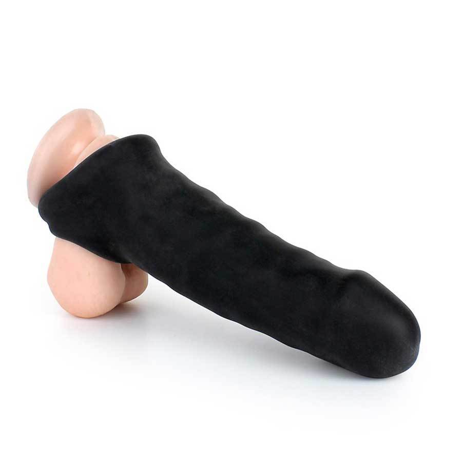 Penis Extension Sleeve Fat Boy Thin Black 6 Inch Cock Sheath