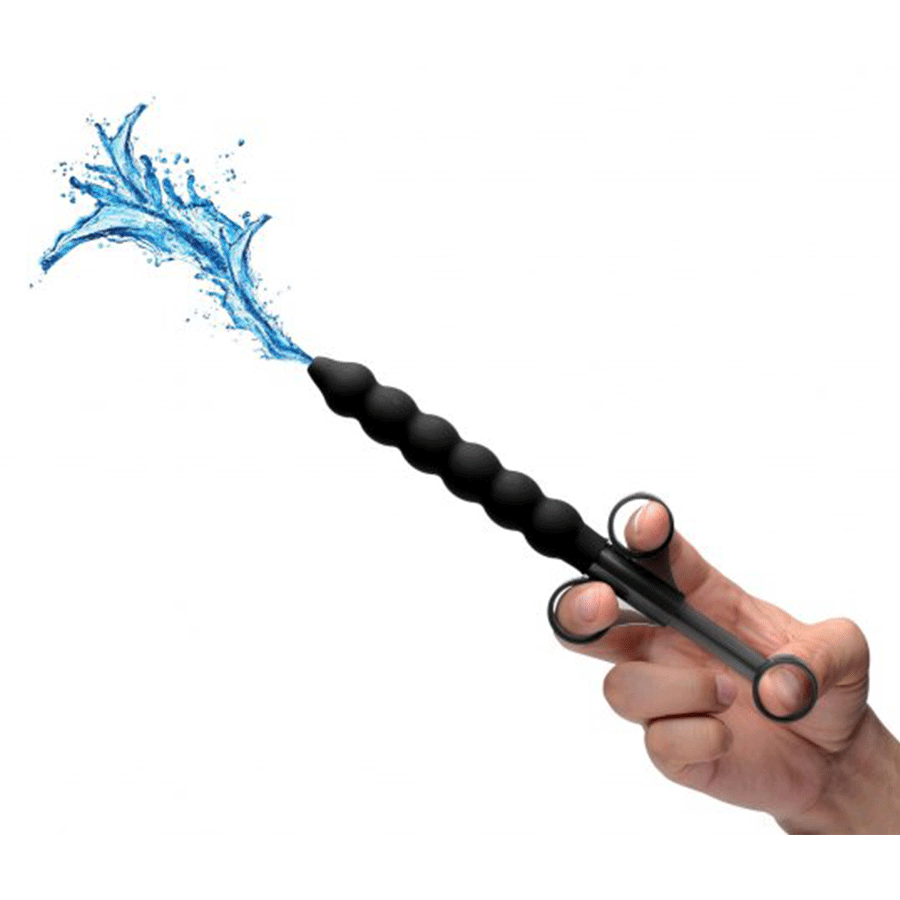 Black Silicone Beaded Lubricant Launcher by CleanStream Lube Launcher