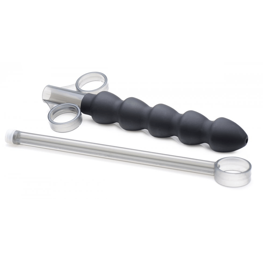 Black Silicone Links Lubricant Launcher by Master Series Lube Launcher