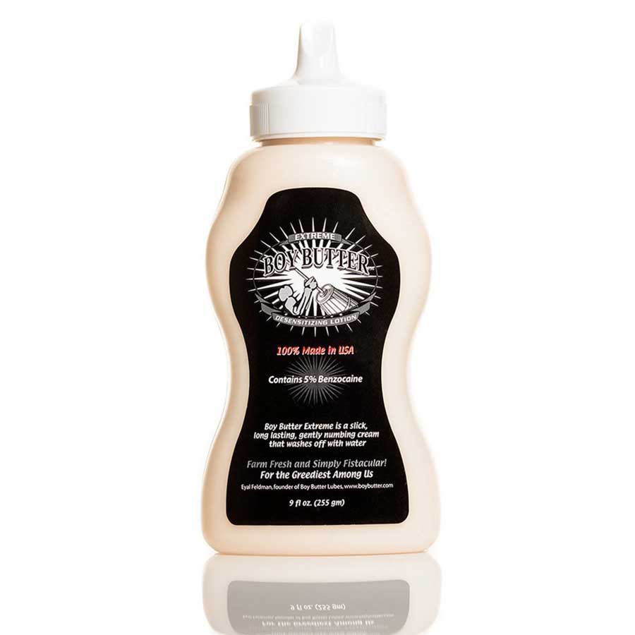 Boy Butter Extreme Desensitizing Anal Lube | 9 oz Thick Creamy Lubricant Lubricant