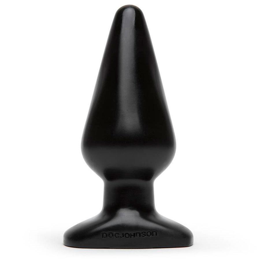 Classic Large Black Butt Plug | Smooth Tapered Anal Plug with Base Anal Sex Toys