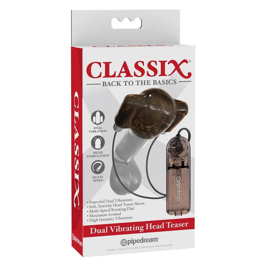 Powerful Classix Dual Vibrating Penis Head Teaser by Pipedream Powerful Classix Dual Vibrating Penis Head Teaser by Pipedream