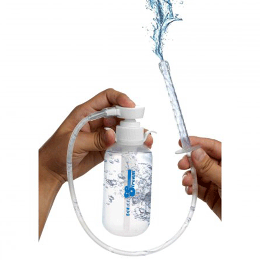 Pump Action Anal Enema and Douche Bottle with Comfort Tip 300 ml by CleanStream