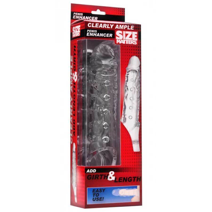 Clearly Ample Penis Extension Sleeve 6.5 Inch Cock Sheath Cock Sheaths