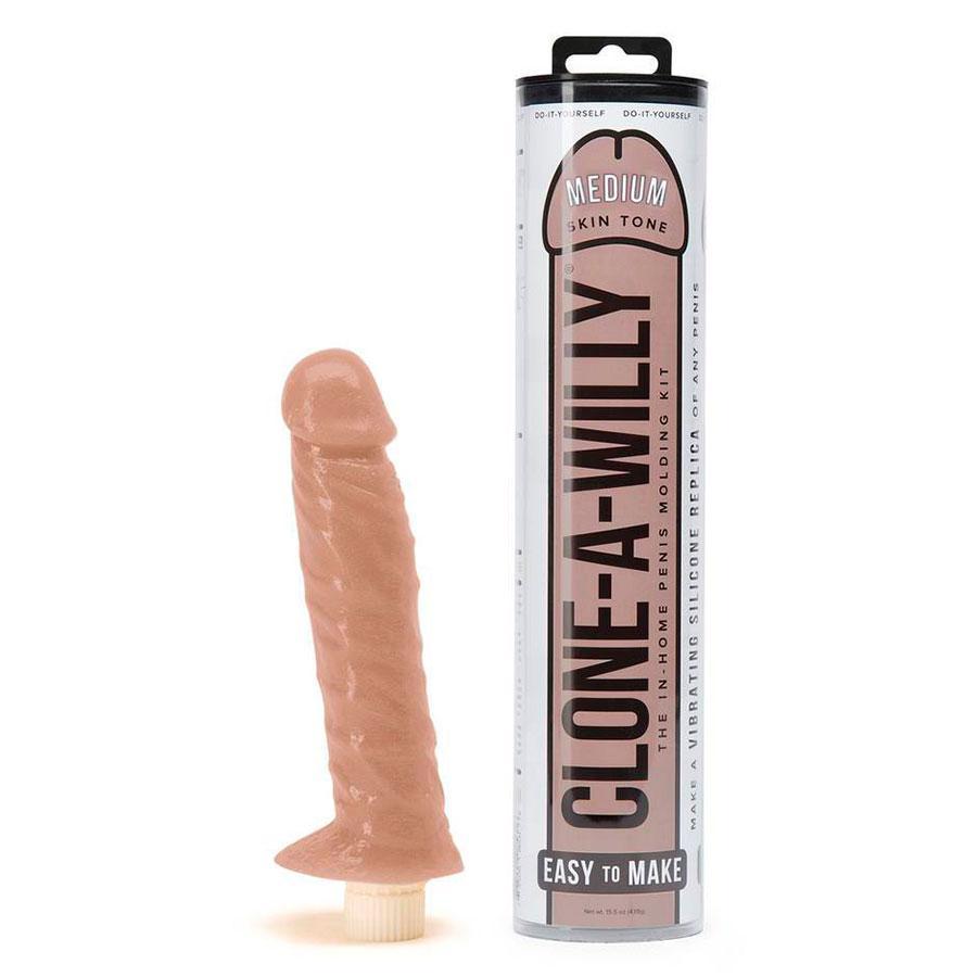 Clone A Willy Kit &amp; Vibrator | At Home DIY Penis Molding Kit Tips &amp; Instructions Dildos Brown