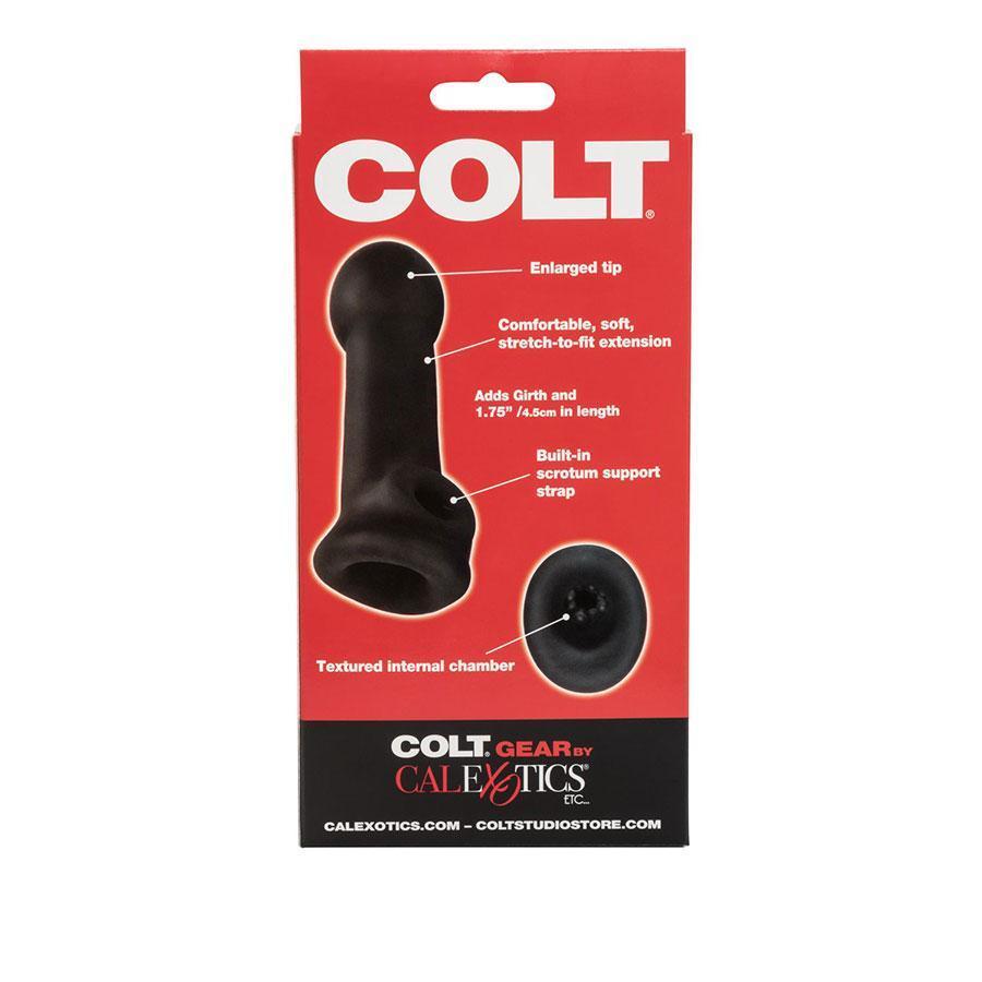 Colt Slugger Penis Extension Sleeve PureSkin Thin Black 6 Inch Cock Sheath Cock Sheaths