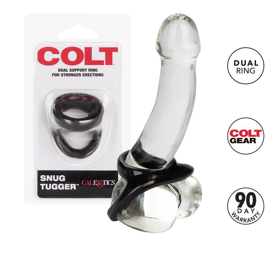 Colt Snug Tugger Penis Ring | Stretchy Double Cock Ring and Ball Strap Colt Snug Tugger Penis Ring | Stretchy Double Cock Ring and Ball Strap