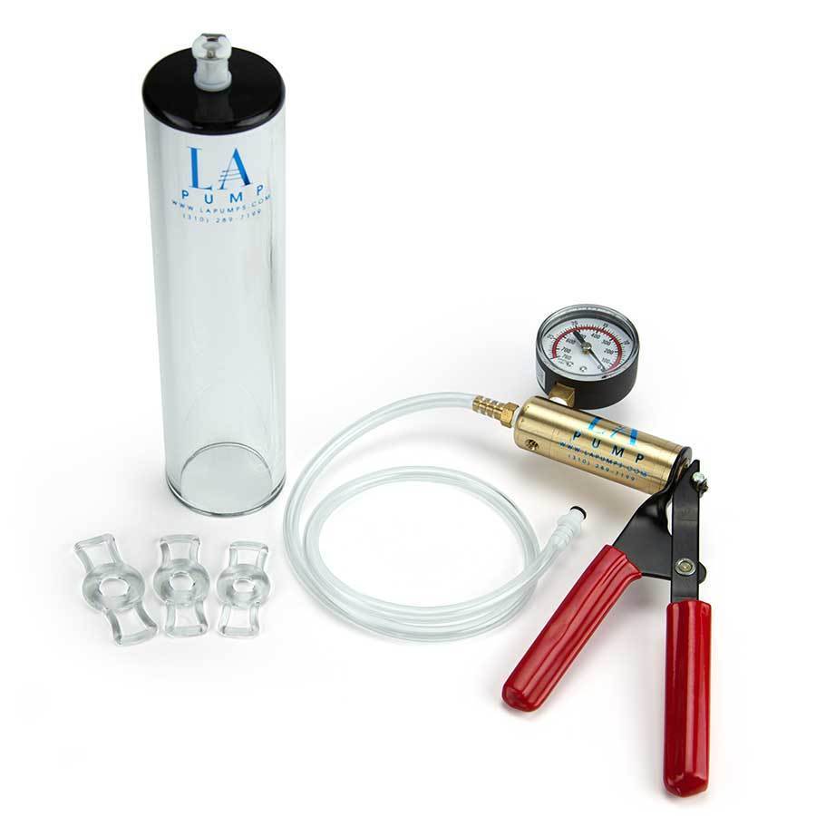 Deluxe Medical Grade Erectile Dysfunction Penis Pump Package by LA Pump Penis Pumps 1.75 Inches