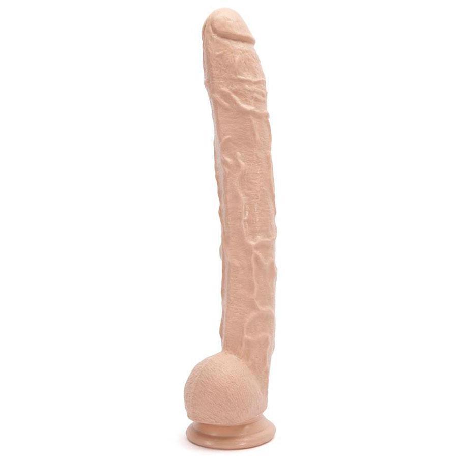 Dick Rambone Dildo | 13.5 Inch Realistic Huge Anal Dildo (Black or White) Anal Sex Toys White
