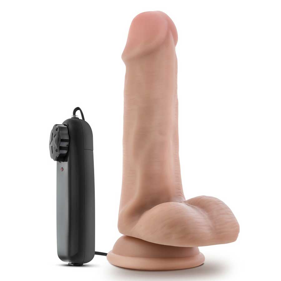 Dr. Skin Realistic 6 Inch Dr. Rob Vibrating Suction Anal Dildo with Balls by Blush Novelties Dildos