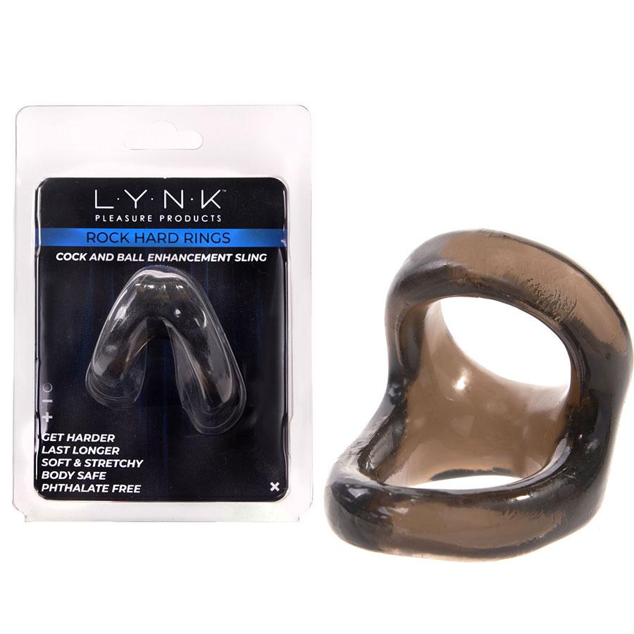 Dual Cock and Ball Enhancement Support Sling by Lynk Pleasure Cock Rings