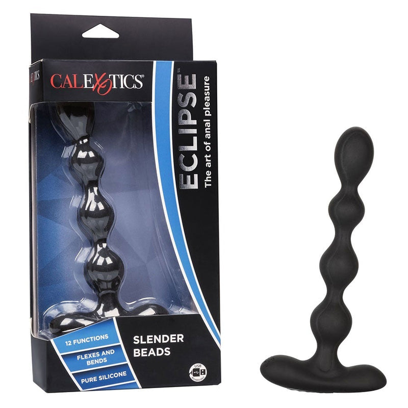 Eclipse Slender 7 Inch Silicone Flexible and Rechargeable Anal Beads Anal Sex Toys