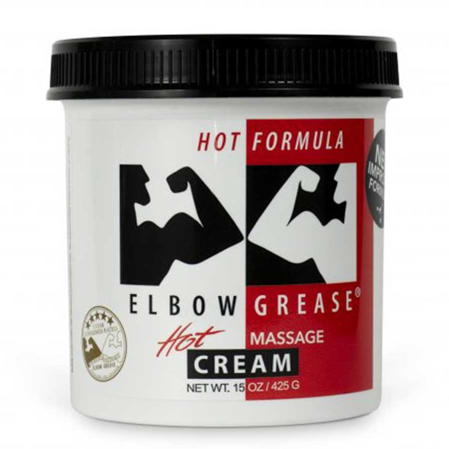 Elbow Grease Hot Cream Lube | Warming Oil Lubricant for Men Lubricant 15 oz