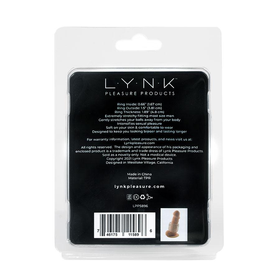 Fat Sac Clear Ball Stretcher by Lynk Pleasure Cock Rings