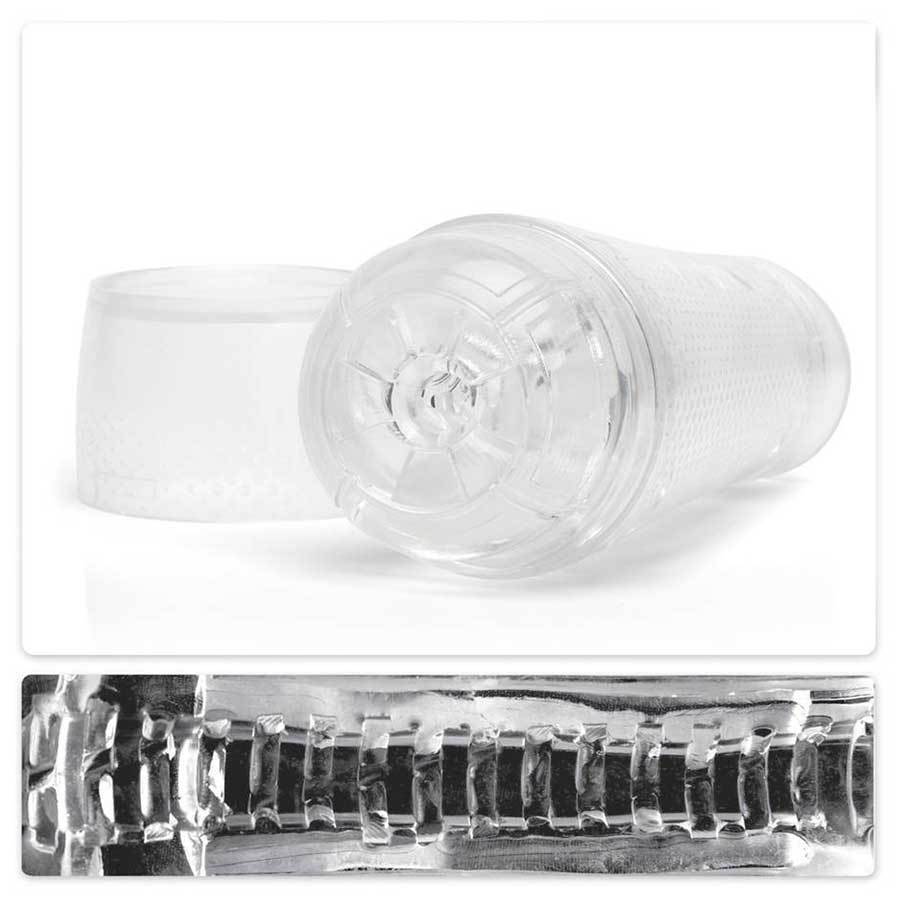 Fleshlight Flight Aviator Clear Compact Male Masturbator Masturbators
