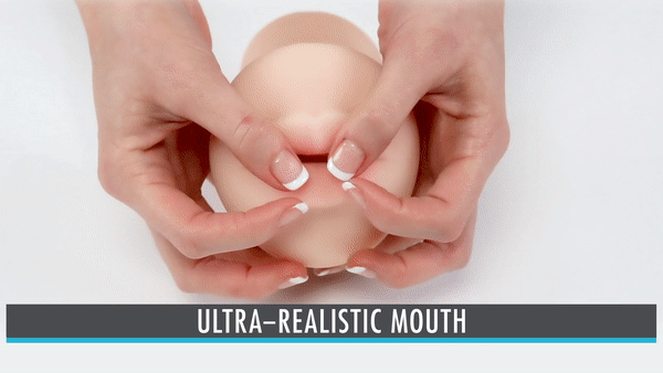 Fuck Me Silly To Go Deep Throat Cock Sucker Oral Sex Masturbator for Men by Pipedream Masturbators