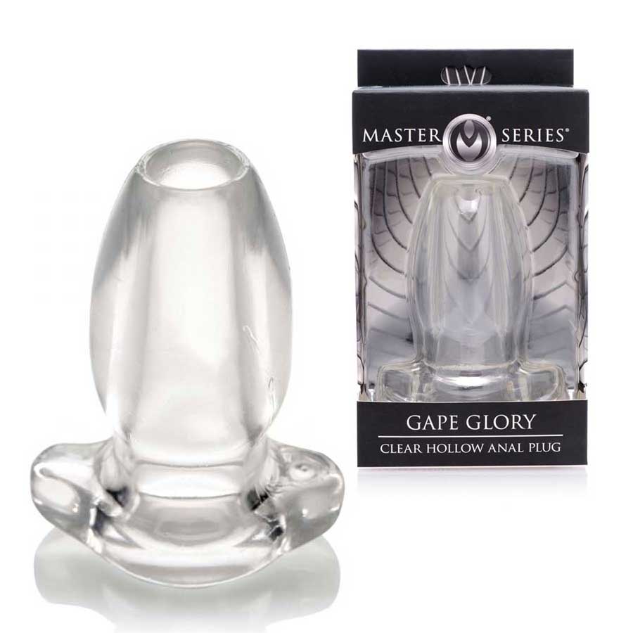 Gape Glory Clear Hollow Butt Plug | 3.9 Inch Tunnel Probe by Master Series Anal Sex Toys