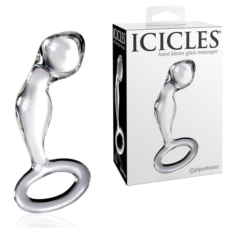 Glass Prostate Massager Icicles No. 46 Anal Stimulator for Men Glass Prostate Massager Icicles No. 46 Anal Stimulator for Men