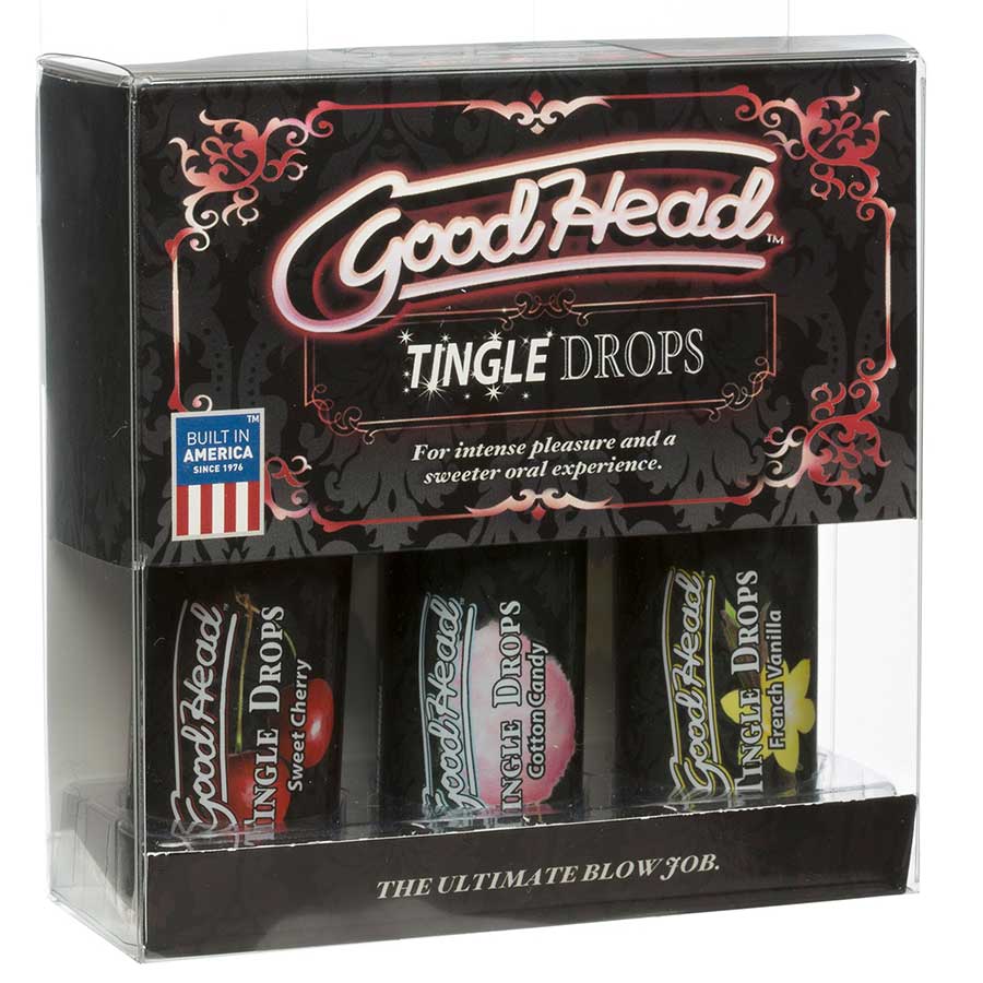 Good Head Blow Job Tingle Drops 3 Pack Set by Doc Johnson Oral Enhancer