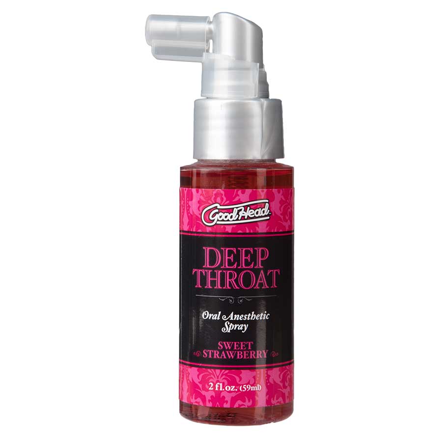 Good Head Deep Throat Flavored Oral Sex Numbing Spray | 2 oz Oral Enhancer Strawberry