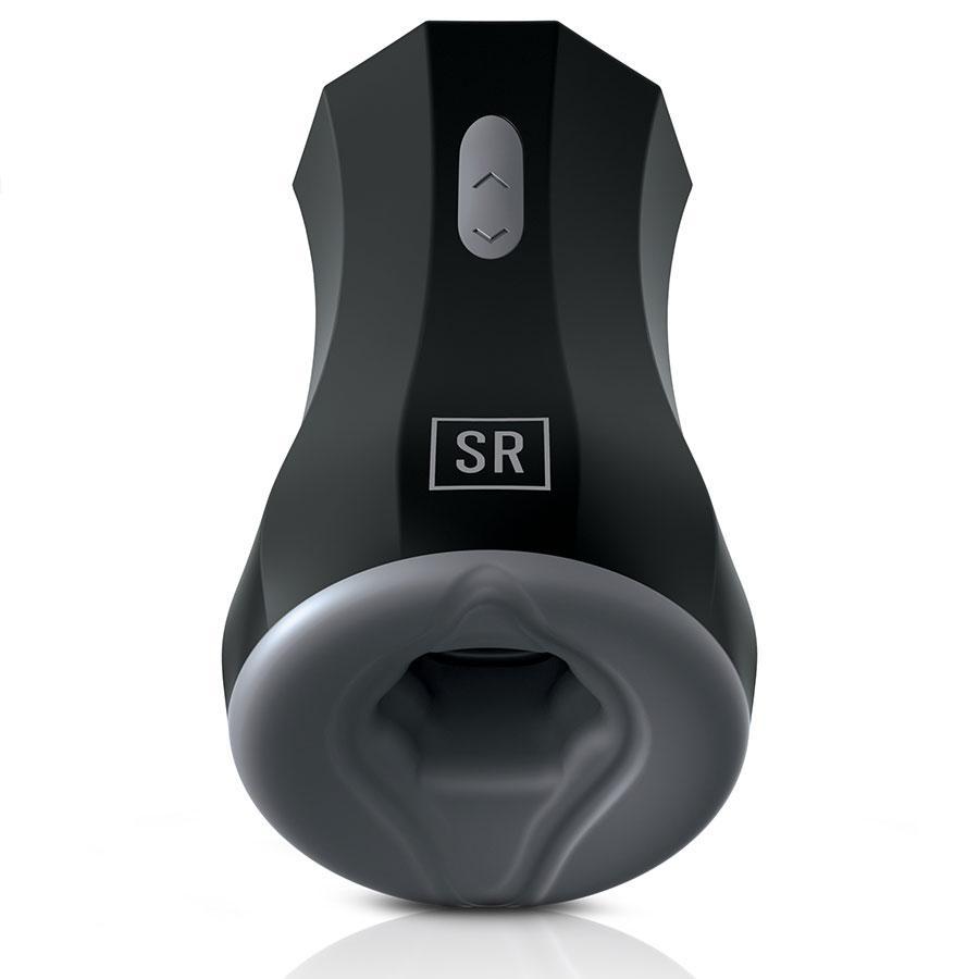 Handheld Silicone Twin Turbo Vibrating and Heating Male Masturbator by