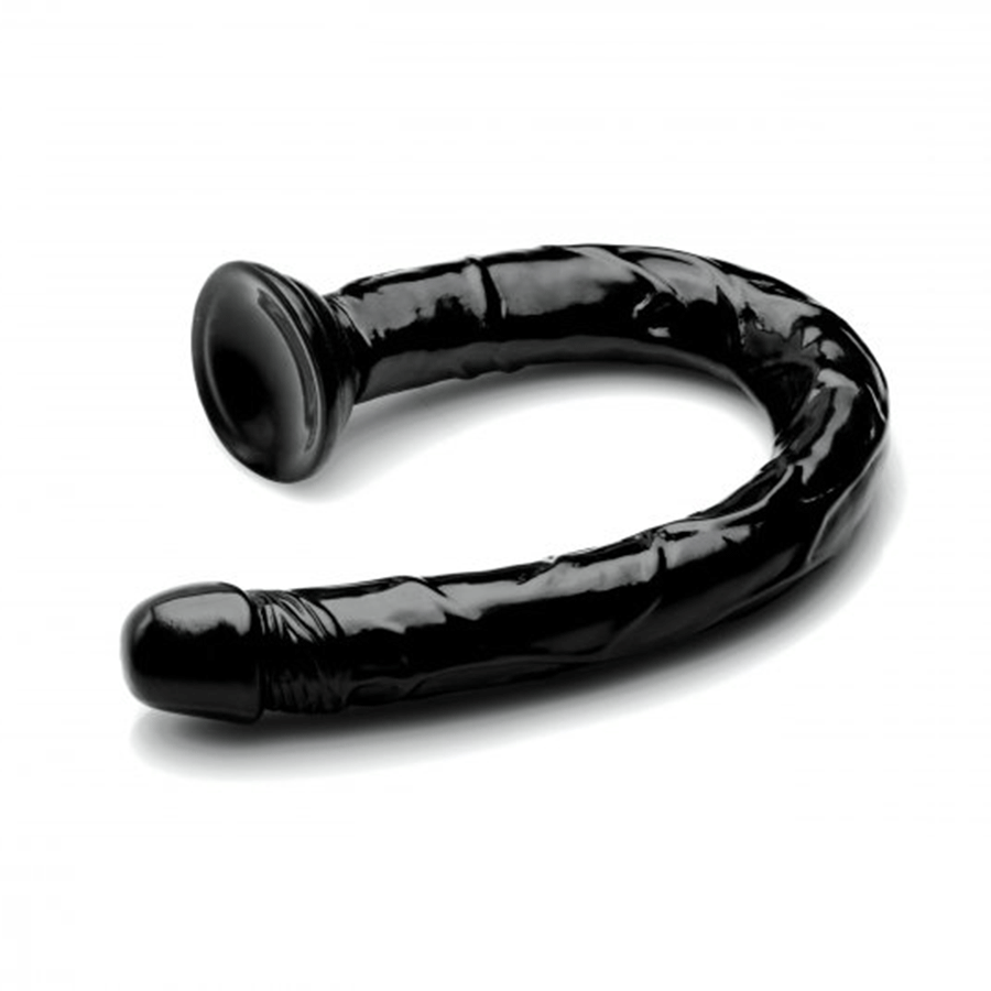 Hosed 19 Inch Black Realistic Anal Dildo Anal Sex Toys