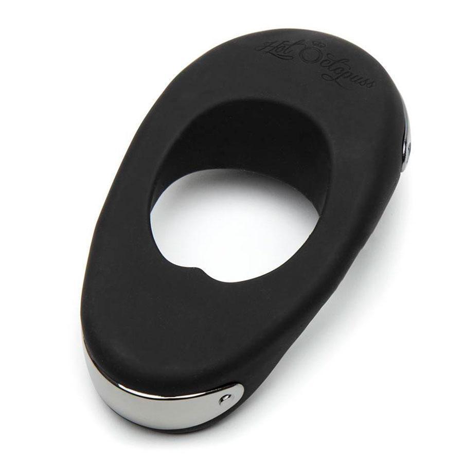 Hot Octopuss Atom Plus Dual Vibrating Cock Ring Black Silicone Cock Rings