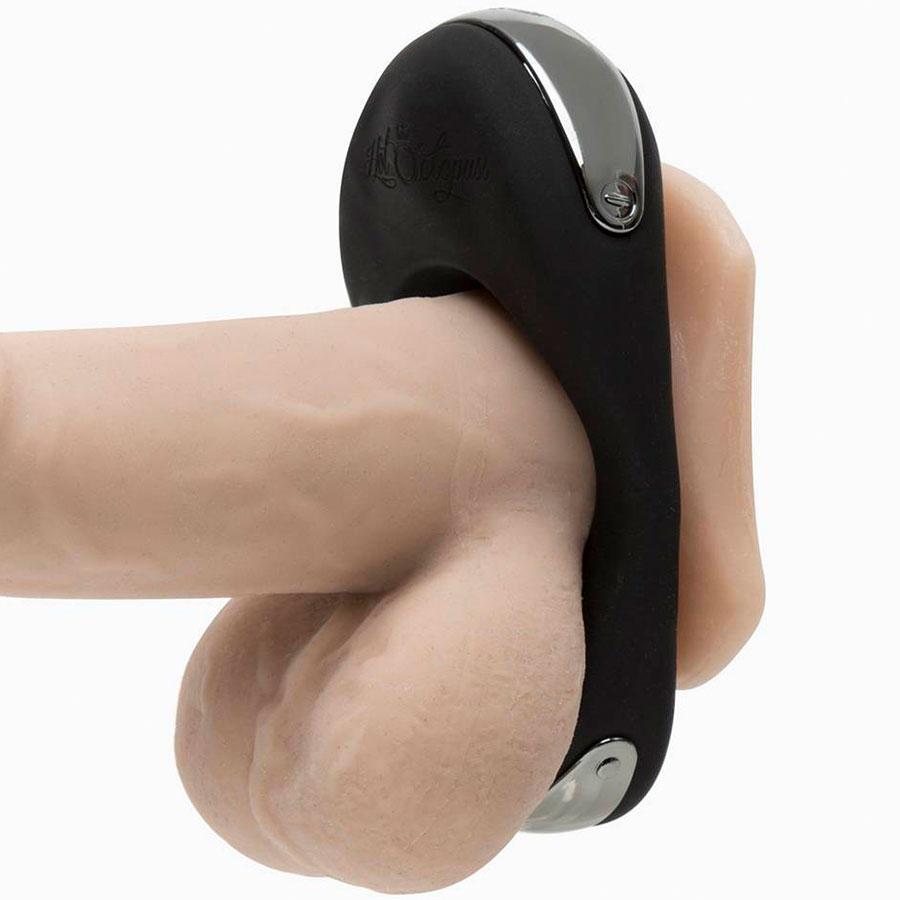 Hot Octopuss Atom Plus Dual Vibrating Cock Ring Black Silicone Cock Rings