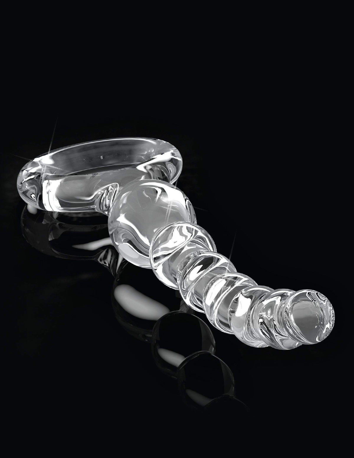 Icicles No. 67 Clear Glass Anal Beads for Men by Pipedream Prostate Massagers