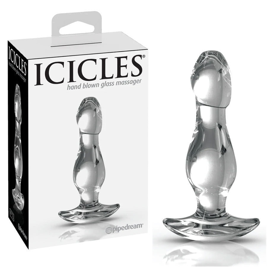 Icicles No. 72 Clear Glass Anal Plug for Men by Pipedream Products Icicles No. 72 Clear Glass Anal Plug for Men by Pipedream Products