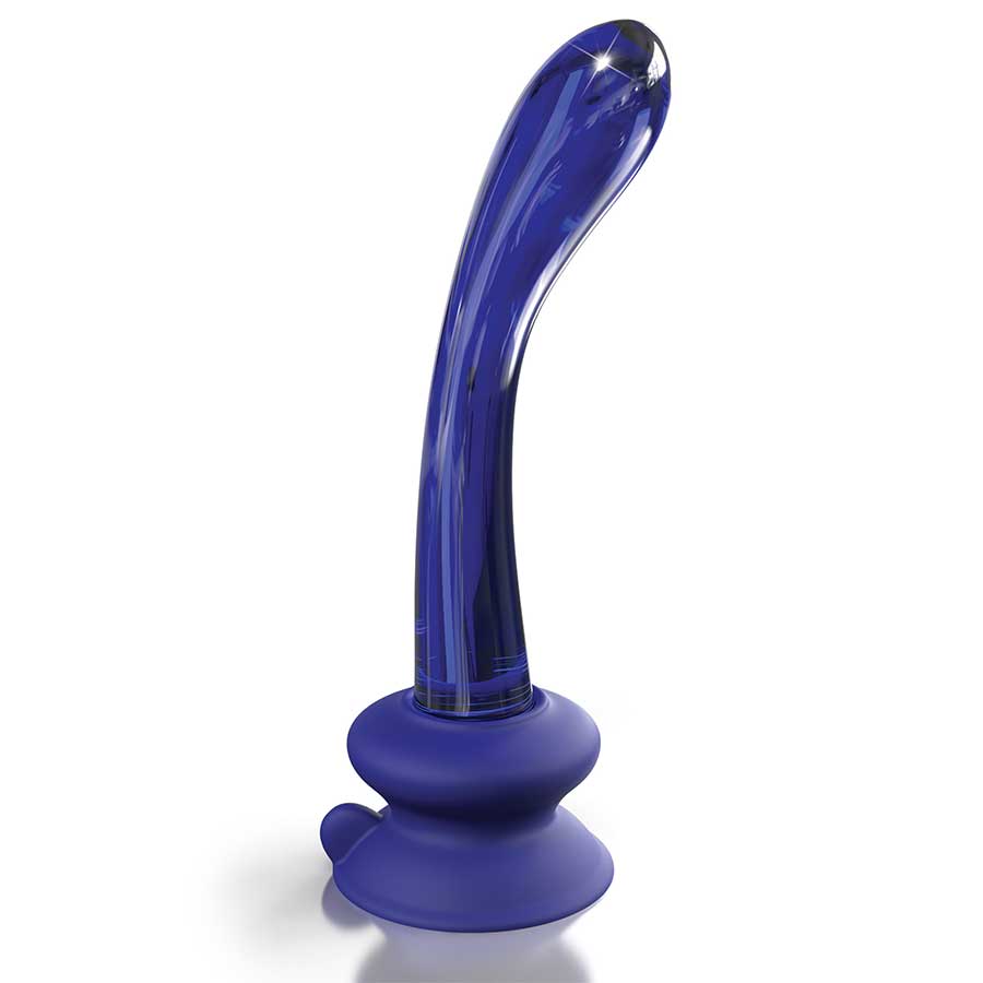 Icicles No. 89 Blue Glass Anal Dildo with Suction Cup by Pipedream Icicles No. 89 Blue Glass Anal Dildo with Suction Cup by Pipedream