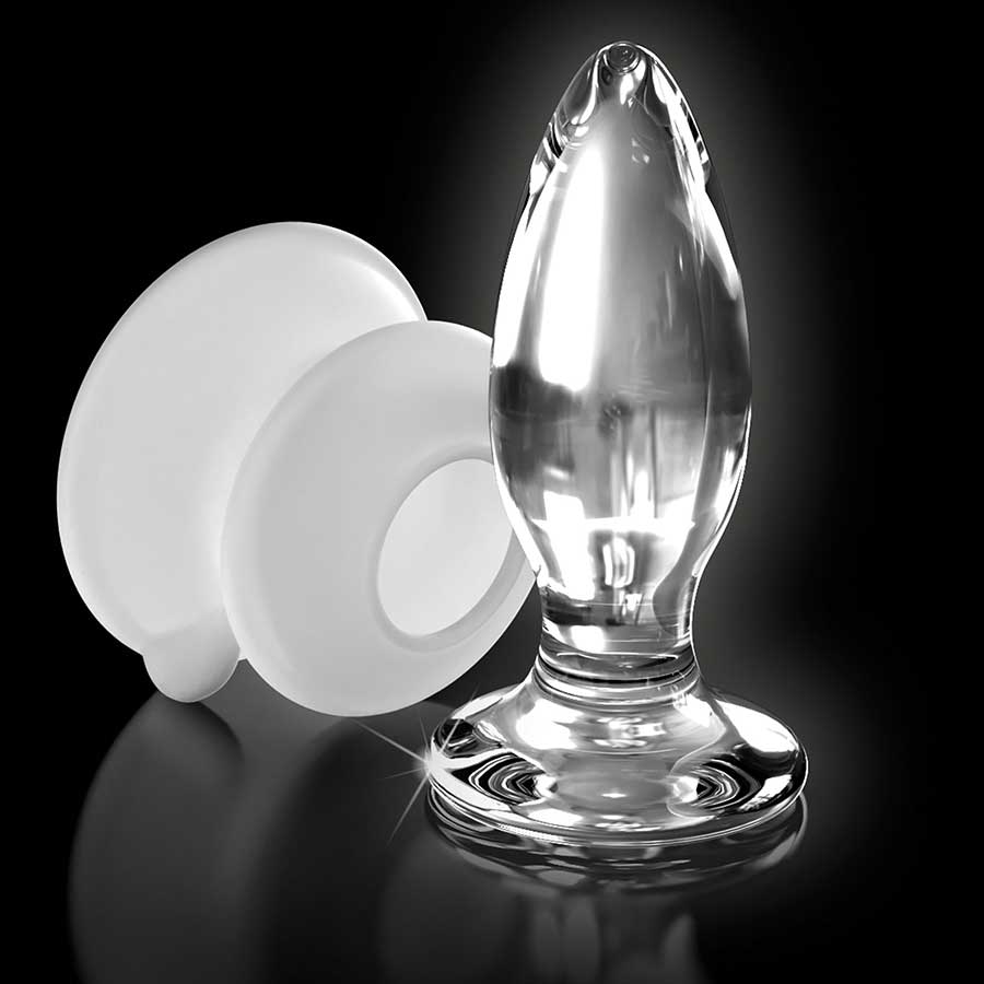 Icicles No. 91 Clear Glass Butt Plug with Suction Cup by Pipedream Icicles No. 91 Clear Glass Butt Plug with Suction Cup by Pipedream
