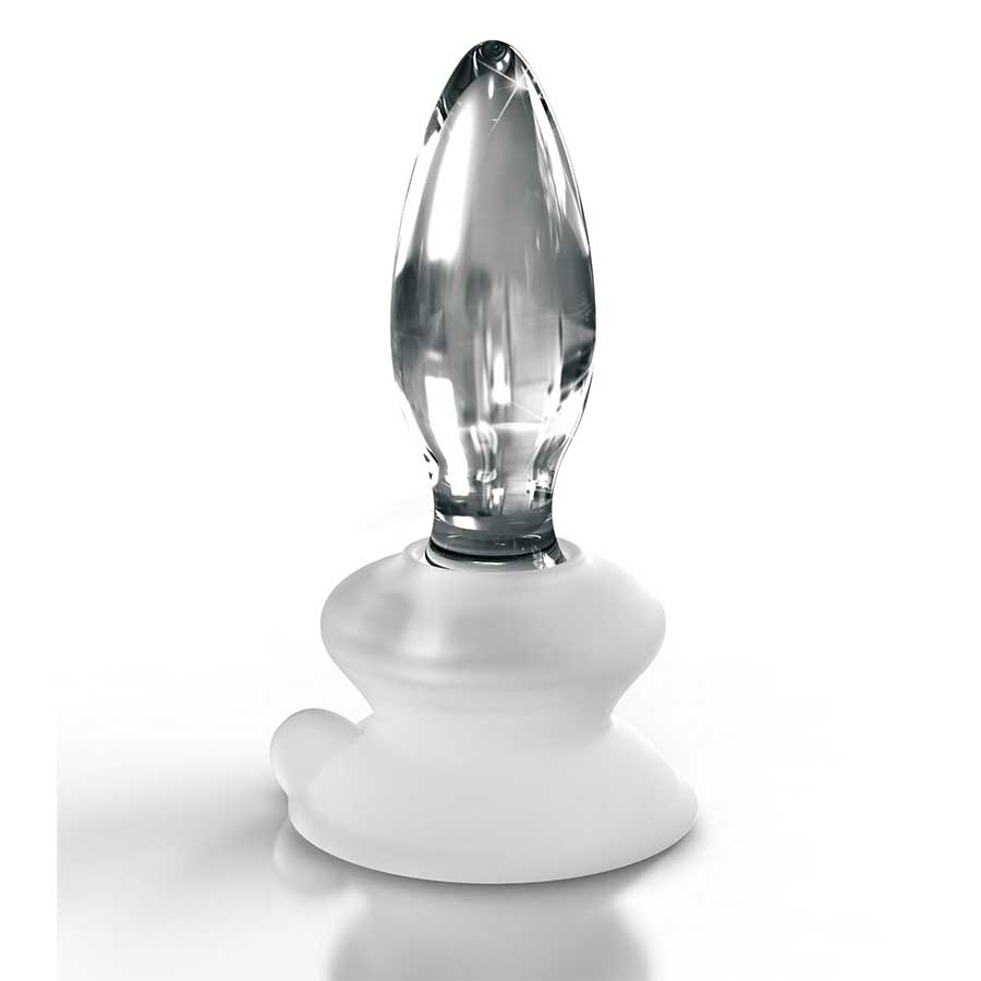 Icicles No. 91 Clear Glass Butt Plug with Suction Cup by Pipedream Products Anal Sex Toys