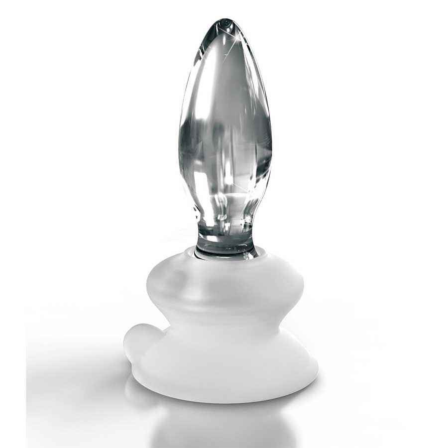 Icicles No. 91 Clear Glass Butt Plug with Suction Cup by Pipedream Icicles No. 91 Clear Glass Butt Plug with Suction Cup by Pipedream