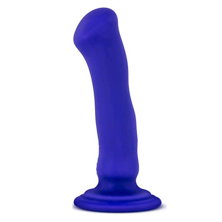 Impressions N2 Blue Vibrating Silicone Anal Dildo with Suction Cup by Blush Novelties Dildos