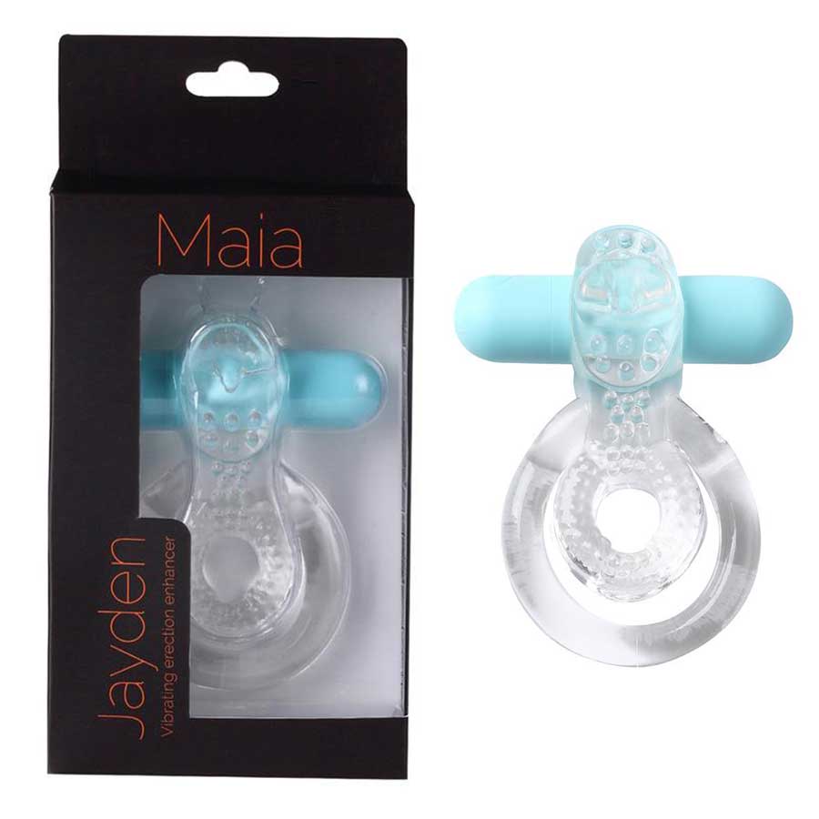 Jayden Rechargeable Vibrating Erection Enhancer Ring by Maia Toys Jayden Rechargeable Vibrating Erection Enhancer Ring by Maia Toys