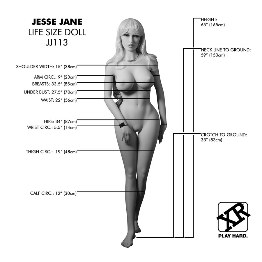 Jesse Jane Fantasy Full Size Life Like Replica Sex Doll Masturbators