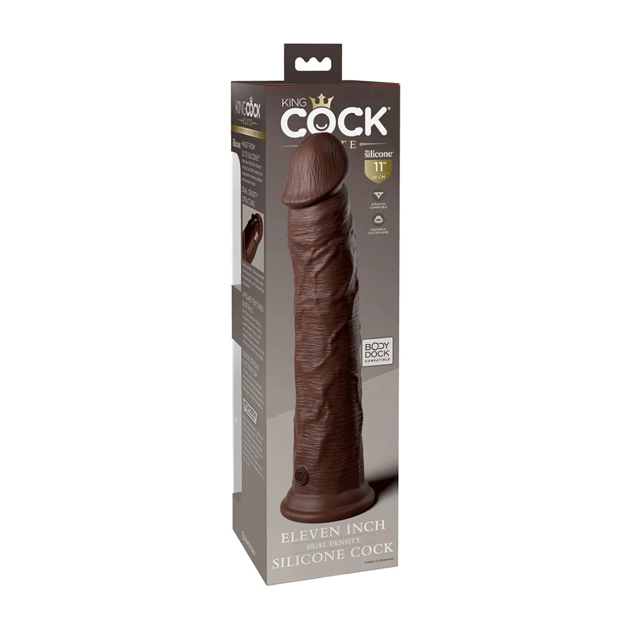 King Cock Elite 11 Inch Dual Density Silicone Dildo by Pipedream Products Dildos