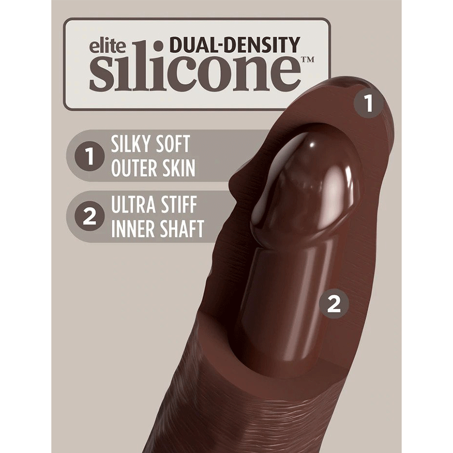 King Cock Elite 11 Inch Dual Density Silicone Dildo by Pipedream Products Dildos