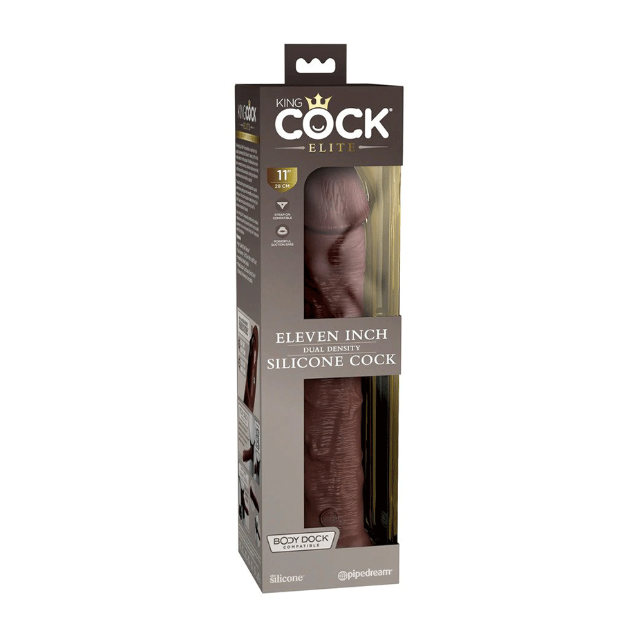 King Cock Elite 11 Inch Dual Density Silicone Dildo by Pipedream Products Dildos