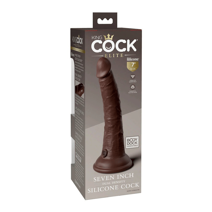 King Cock Elite 7 Inch Dual Density Silicone Dildo by Pipedream Products Dildos