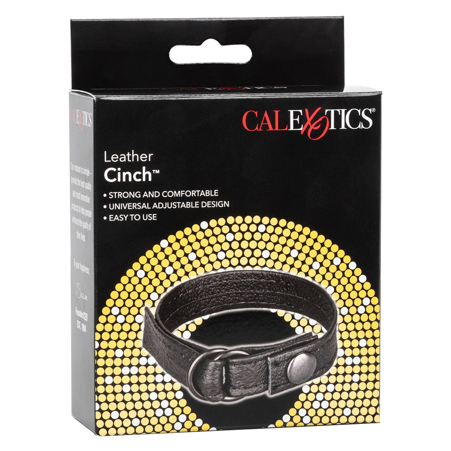 Leather Cinch Adjustable Cock Ring by Cal Exotics Cock Rings