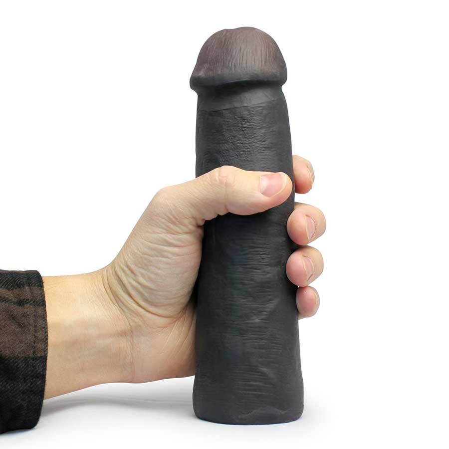 LeBrawn 9 Inch XL Realistic Black Cock Penis Extension Sleeve SexFlesh image