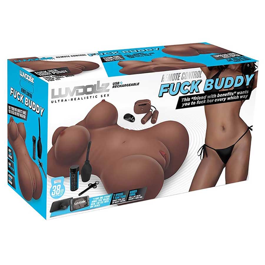 LuvDollz Life Size Sex Doll | Remote Control F Buddy Dark Skin LuvDollz Life Size Sex Doll | Remote Control F Buddy Dark Skin