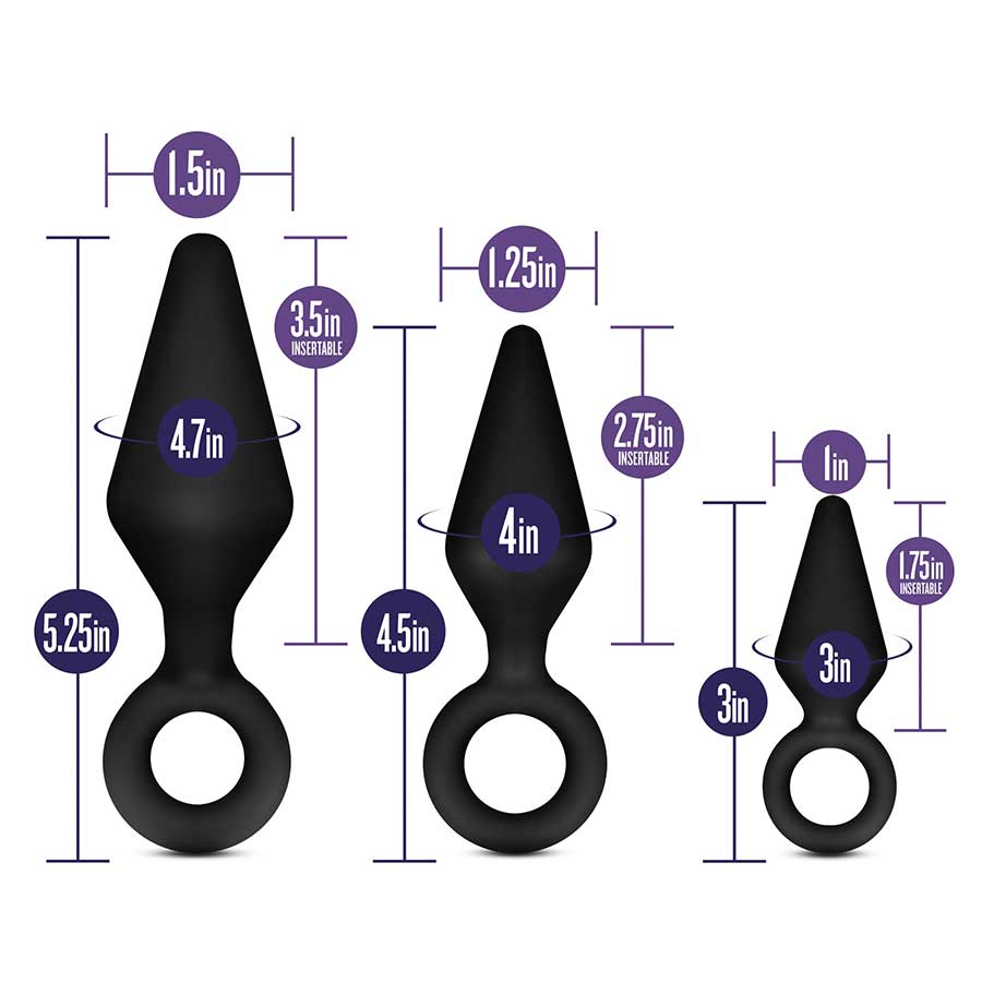 Luxe Night Rimmer Beginner Butt Plug Kit by Blush Novelties Luxe Night Rimmer Beginner Butt Plug Kit by Blush Novelties