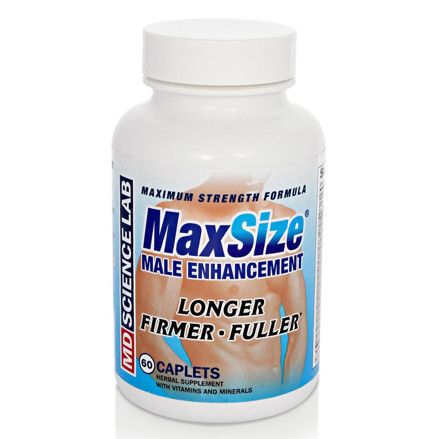 Max Size Male Enhancement and Enlargement Herbal Vitamin by MD Science Labs Enhancement Pills 60