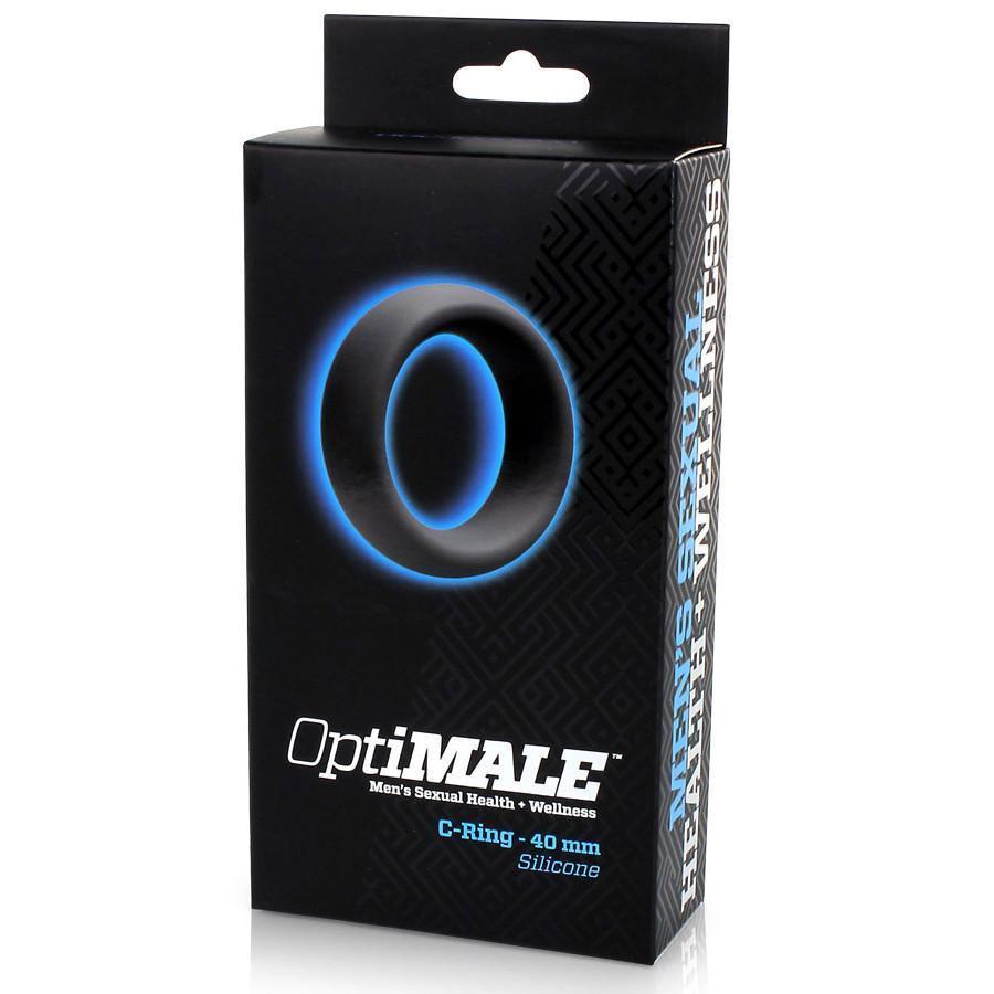 Men&#39;s C-Ring 40 mm Gray Penis Enhancement Cock Ring by Optimale Cock Rings