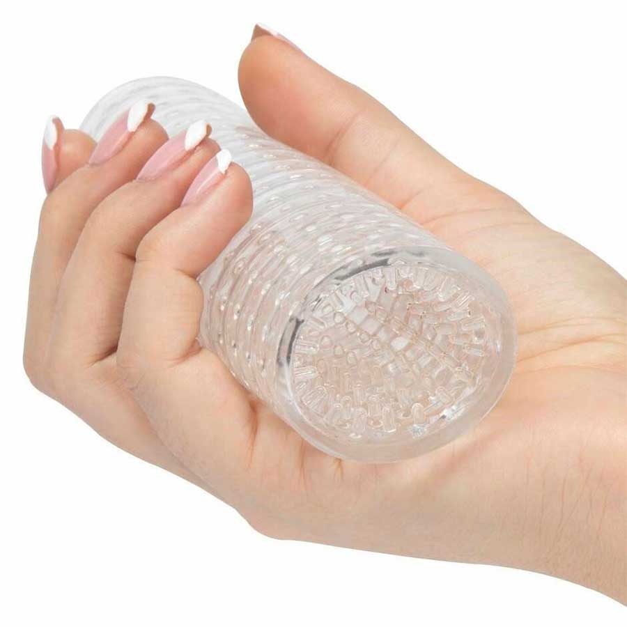 Men's Handy Stroker Sleeve by Lynk Pleasure | Clear Male Masturbator Men's Handy Stroker Sleeve by Lynk Pleasure | Clear Male Masturbator