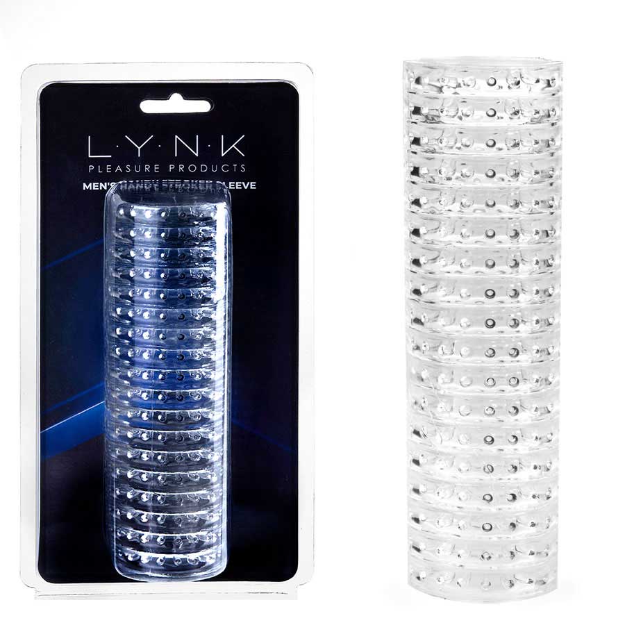 Men's Handy Stroker Sleeve by Lynk Pleasure | Clear Male Masturbator Masturbators